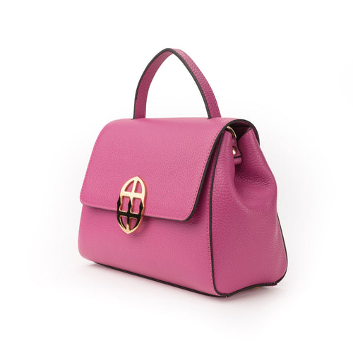 Santa Amaltea Borsa|Colore:Fucsia - Logo Oro