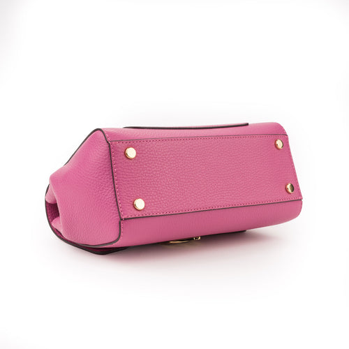 Santa Amaltea Borsa|Colore:Fucsia - Logo Oro