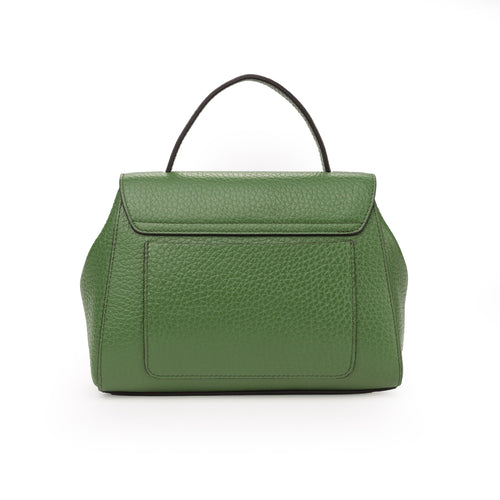 Santa Amaltea Borsa|Colore:Verde Oliva - Logo Oro