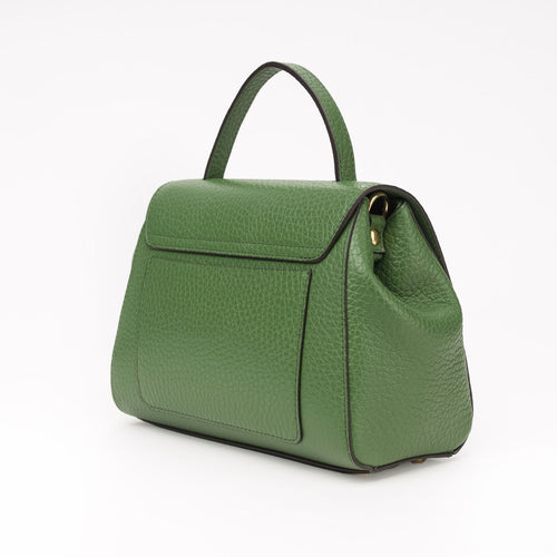 Santa Amaltea Borsa|Colore:Verde Oliva - Logo Oro