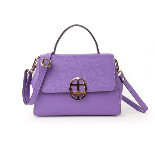 Santa Amaltea Borsa|Colore:Viola - Logo Oro