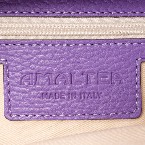 Santa Amaltea Borsa|Colore:Viola - Logo Oro