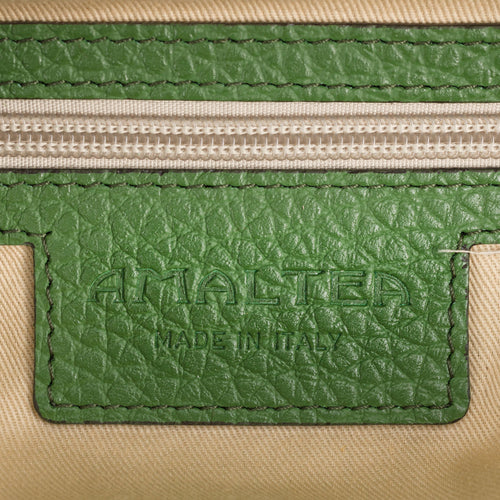 Santa Amaltea Borsa|Colore:Verde Oliva - Logo Oro