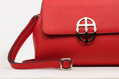 Santa Amaltea Borsa|Colore:Rosso - Logo Argento