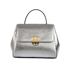 Santa Curvy Amaltea Borsa|Colore:Argento Lollo