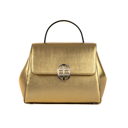 Santa Curvy Amaltea Borsa|Colore:Oro Lollo